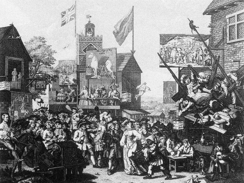 1762-Ernst Ludwig Riepenhausen - La fiera annuale di Southwark